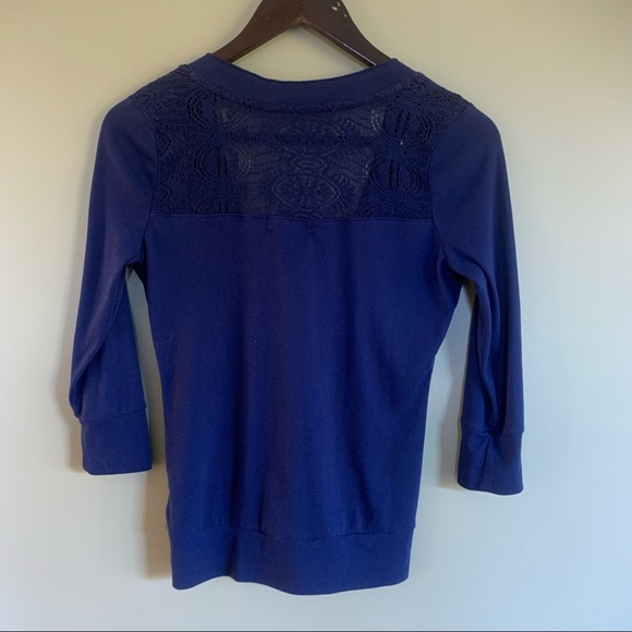 Button Up Blue Cardigan, Medium - Picture 4 of 6